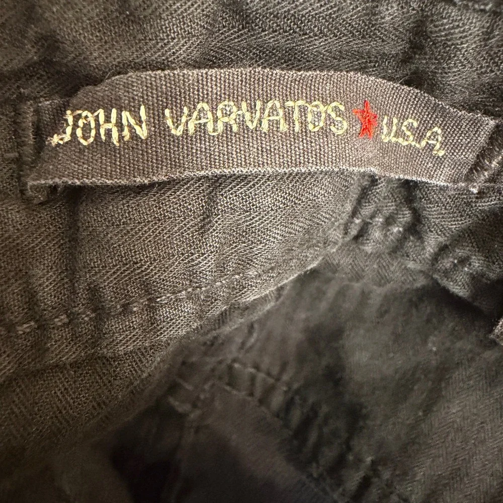 John Varvatos Button Fly‎ Jeans Dark Blue Slim Straight Mens 33x31